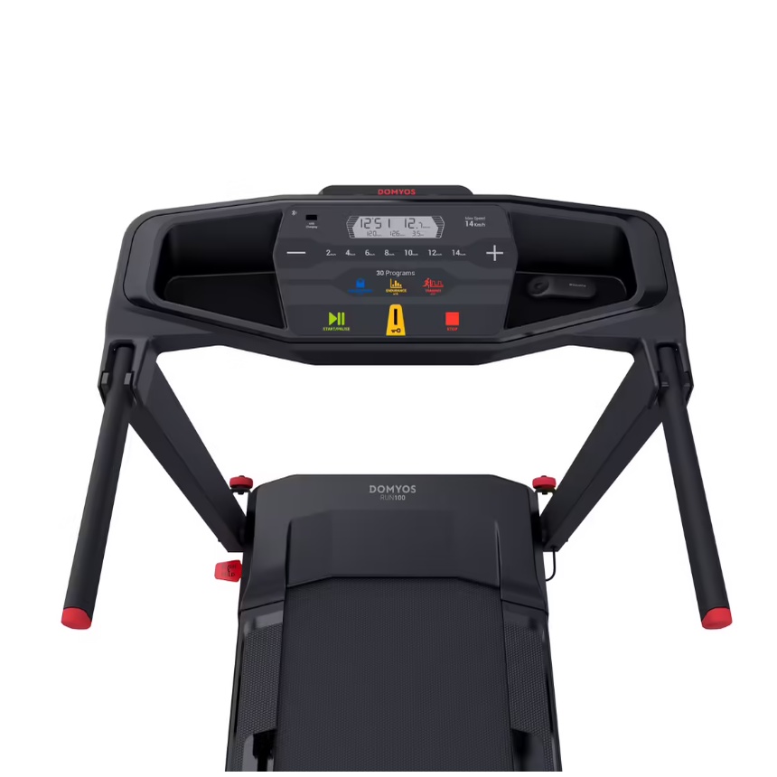 DOMYOS RUN 100E Compact Treadmill Dengan Kecepatan Maksimum 14km/jam