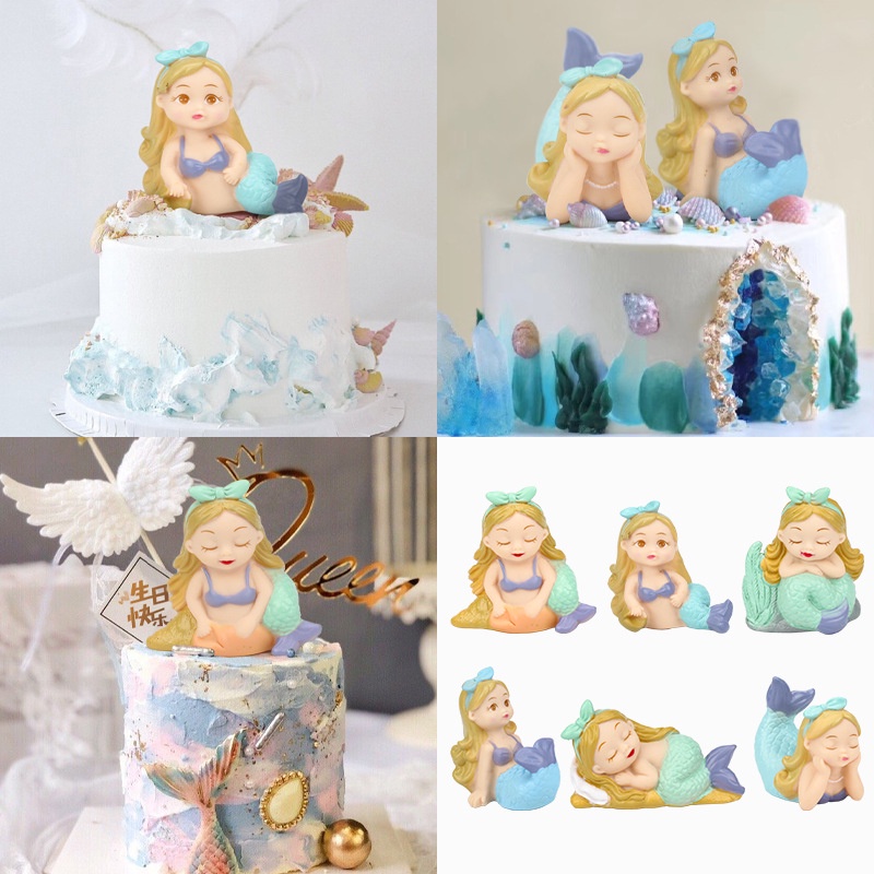 Cute Princess Figure Decorating Cake Topper for Kid Birthday Party Decoration