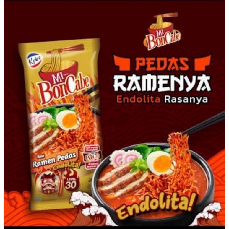 

Mie Bon Cabe Ren Pedas 65gr Halal Level 30