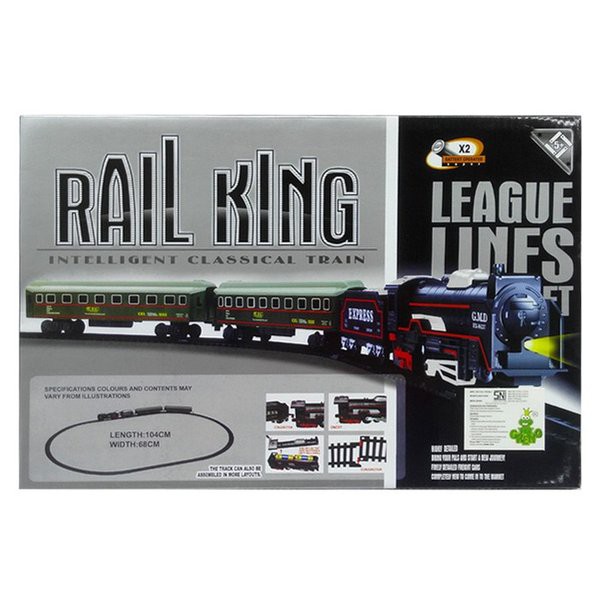 Mainan Rail King Kereta Api 18 Pieces