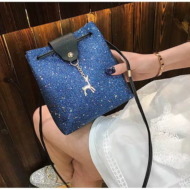 Tas wanita glitter rusa