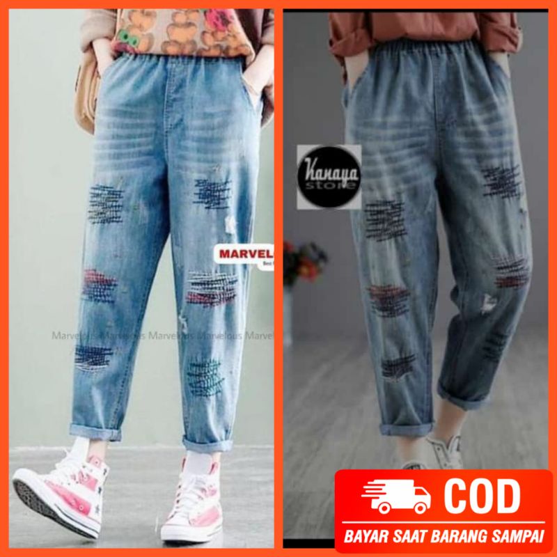 ZAGGY BAGGY PANTS XL / CELANA JEANS WANITA SUPER RECOMENDED