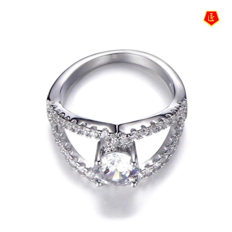 [Ready Stock]Creative Cool Shiny Diamond Ring Personality Fashion