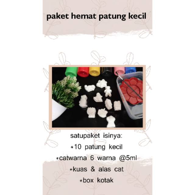 Patung gypsum warna gypsum warna