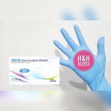 Sarung Tangan Karet/Sarung Tangan Nitrile Examination Gloves Safe Glove Ocean Blue/Safe Glove