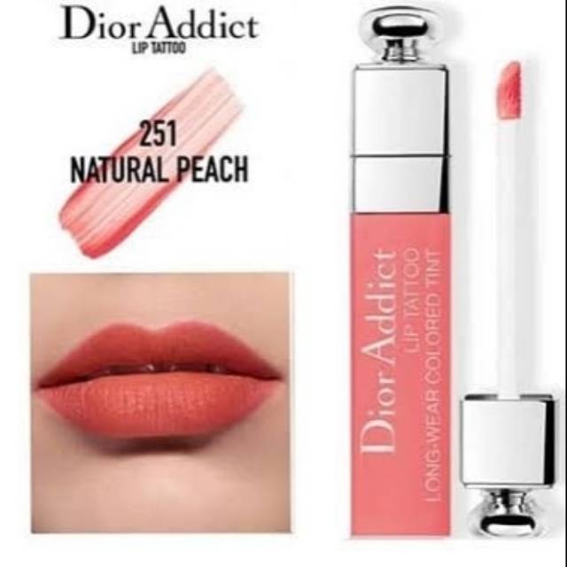 natural peach dior lip tattoo
