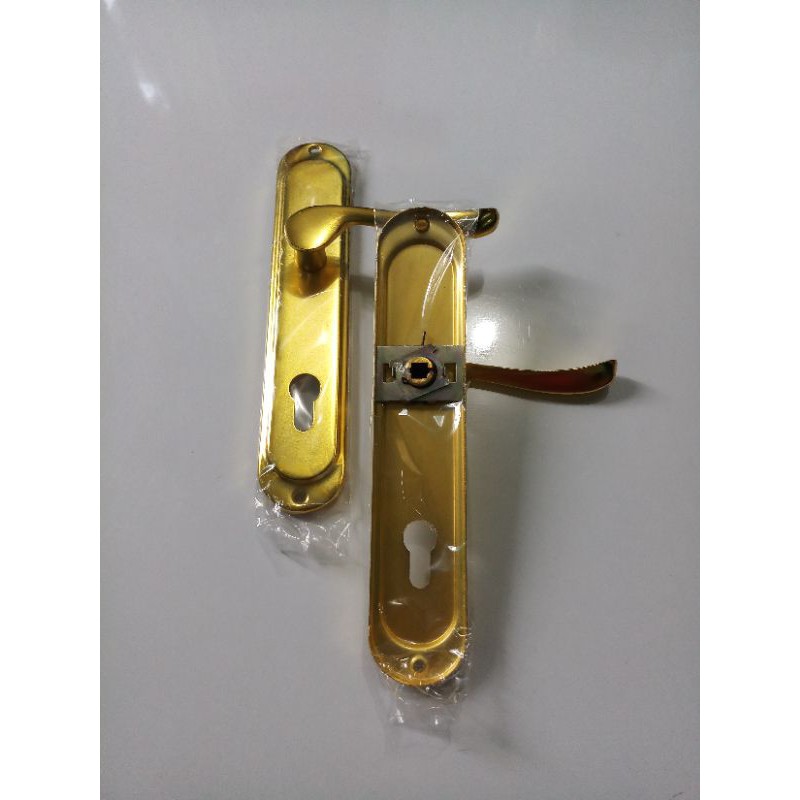 HANDLE PINTU RUMAH SET GRANDIA BESAR 874 GOLD/KUNING + BODY KUNCI