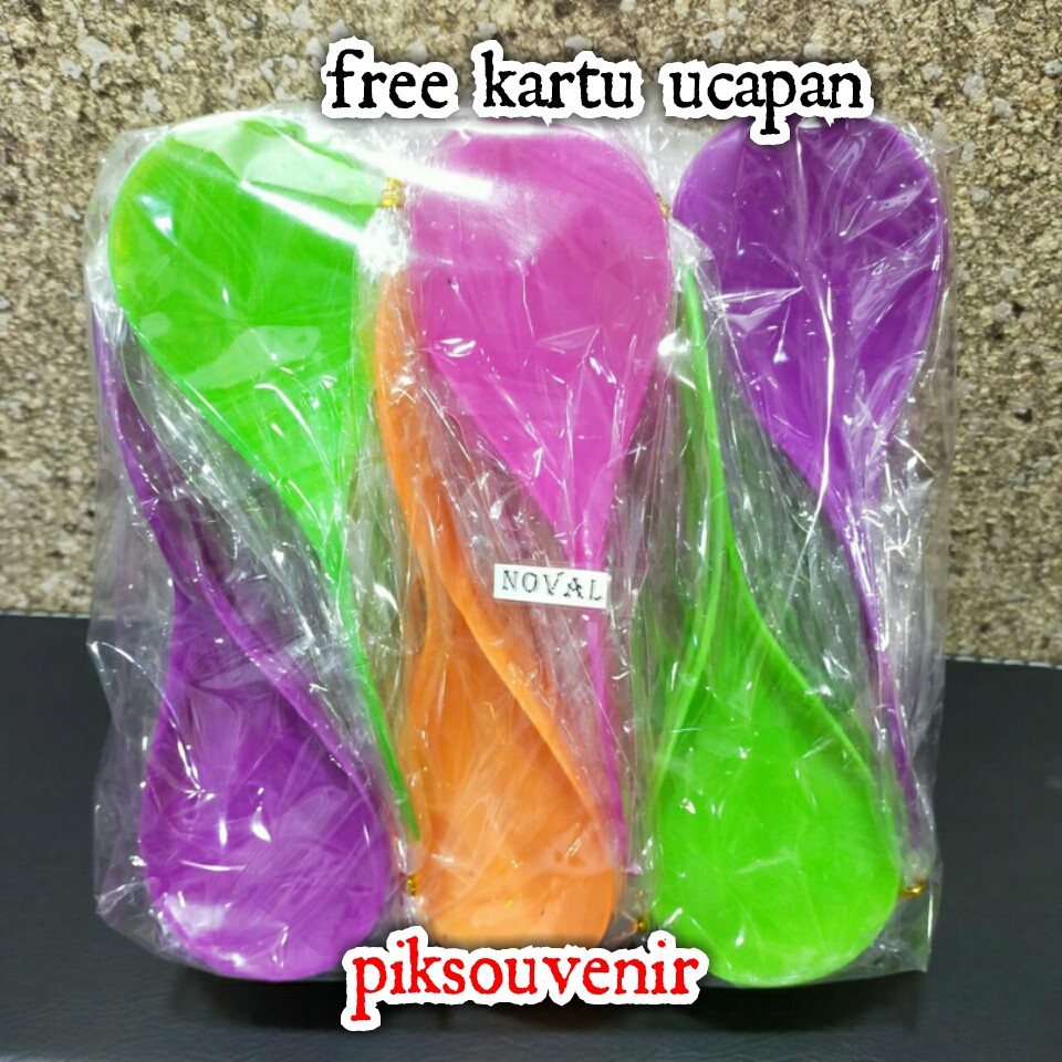 

Termurah Min Order 1 Pack Isi 50 Pcs SOUVENIR PERNIKAHAN Centong Nasi Warna pelangi Packing Plastik