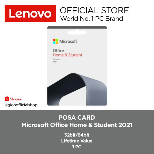 Jual Software Microsoft Office Home & Student 2021 POSA CARD Terbaru ...