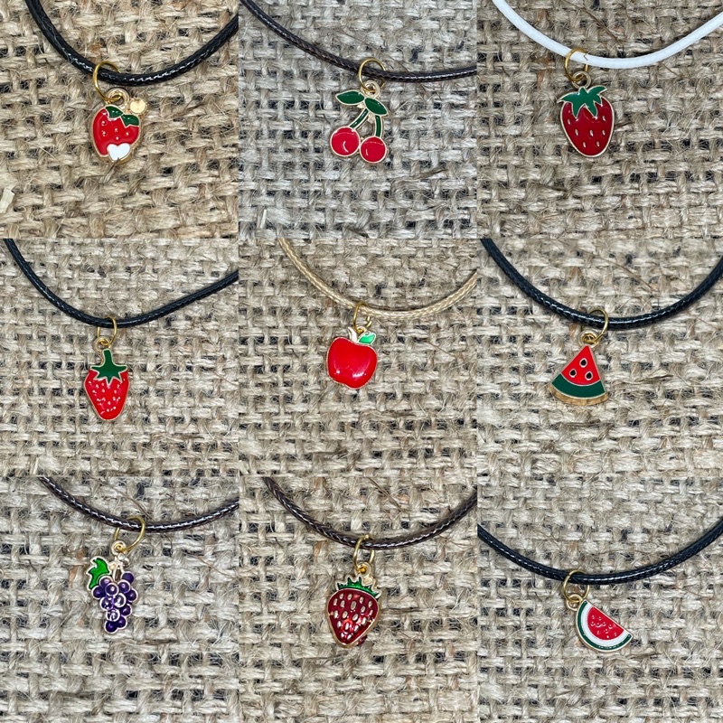 Gelang buah couple Sahabat Simple Gelang Korea Karakter /gelang tali gaya korea / gelang epoxy