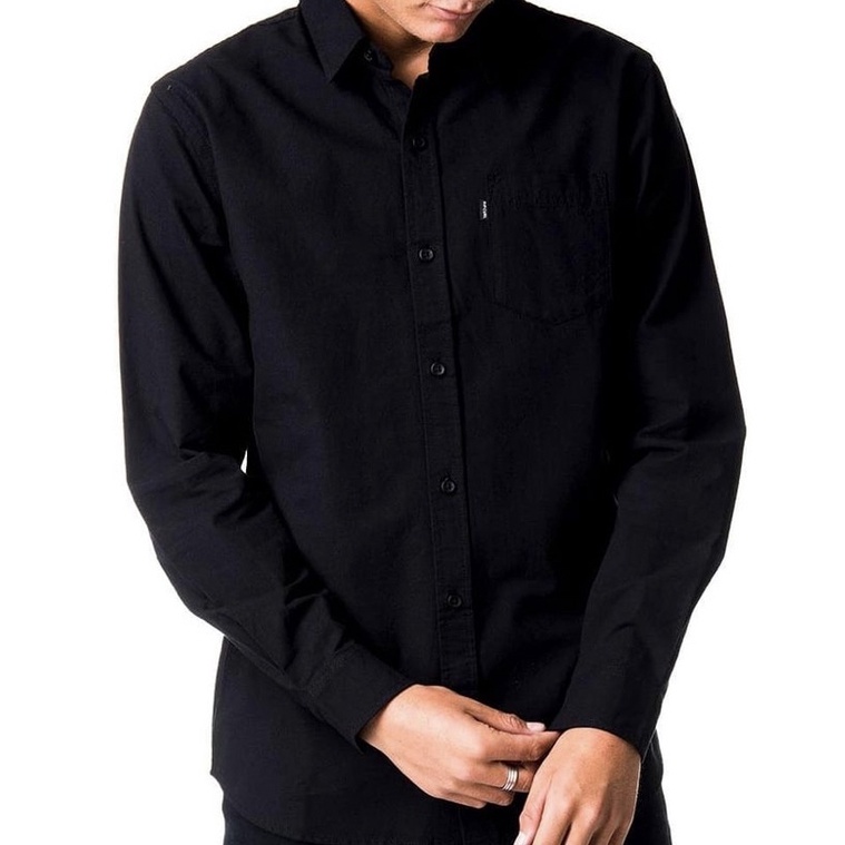 ripcurl baju kemeja hitam lengan panjang original 100% sale