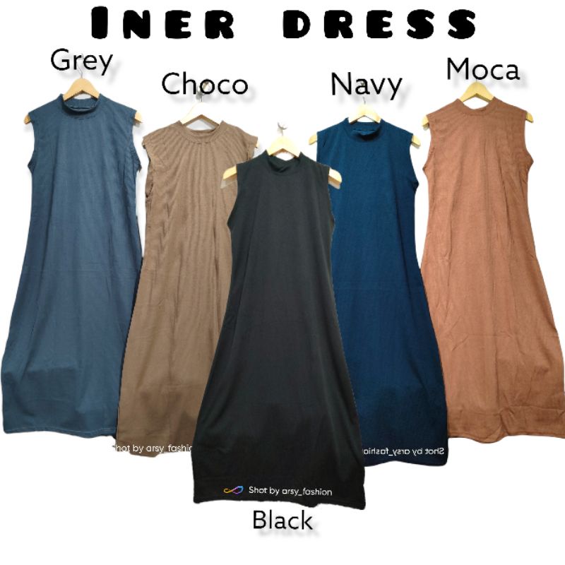 (Iner Rib Knite) Inner Dress/overal rajut wanita