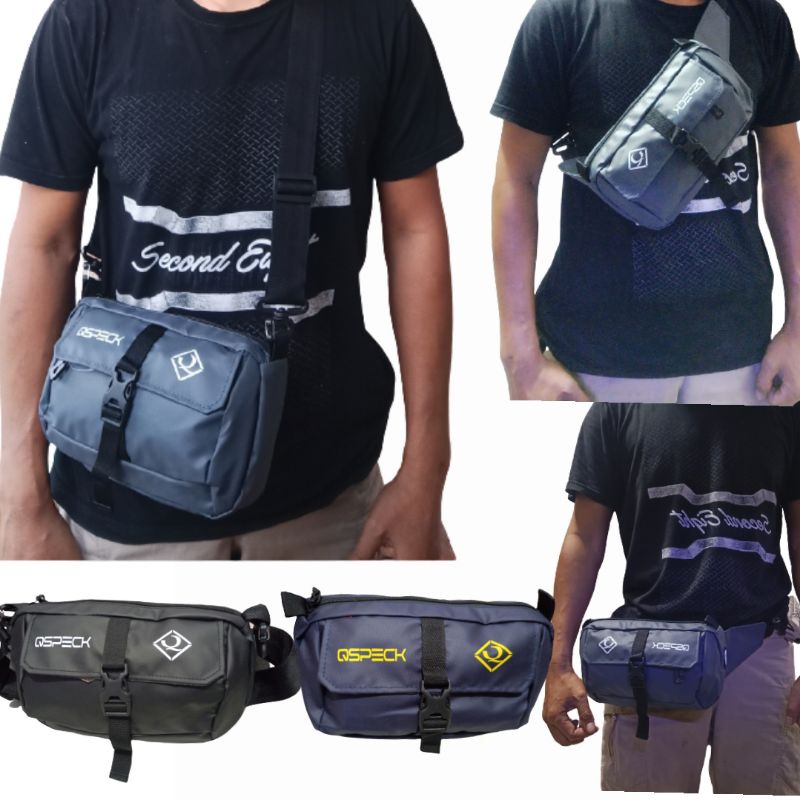 tas 3 in 1 selempang waist bag pinggang qspeck