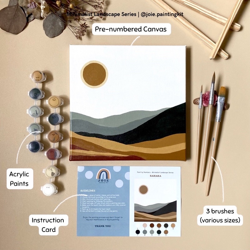 

PAINT BY NUMBER Joie Sahara Painting Kit