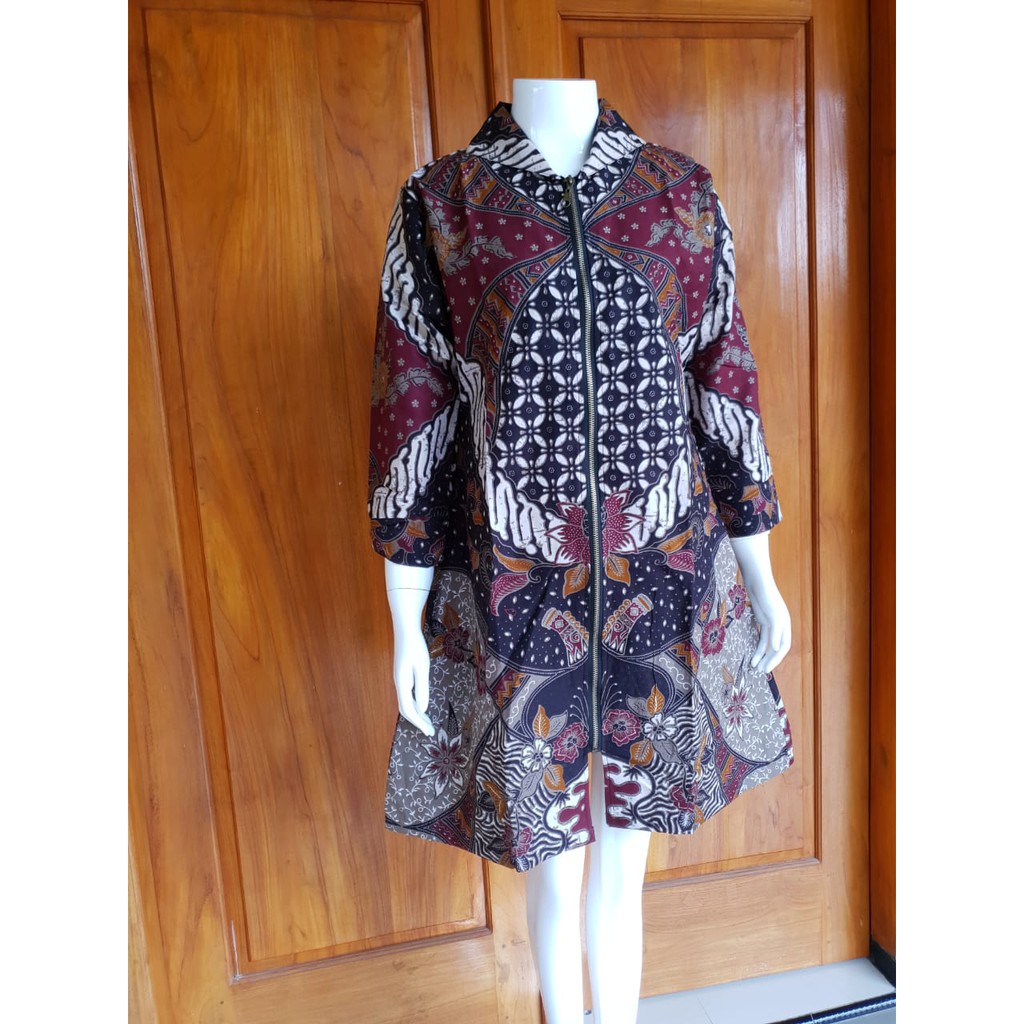 Batik Wanita Tunik Setyo Prabu Dress Batik by Florist