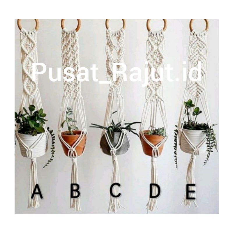 Macrame Plant Hanger | Macrame Gantungan Pot | Gantungan Pot