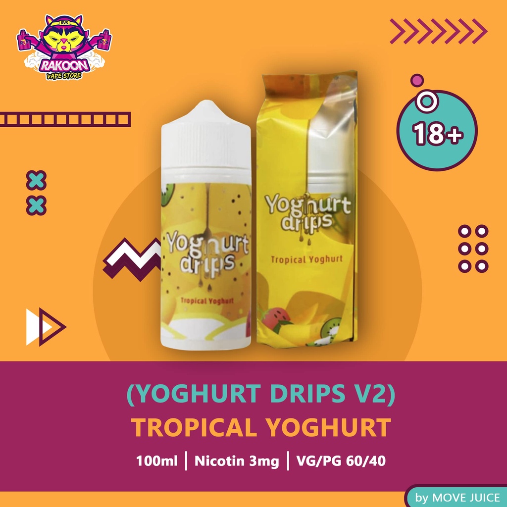 Jual YOGHURT DRIPS V2 TROPICAL YOGHURT BY MOVE JUICE 3MG 100ML