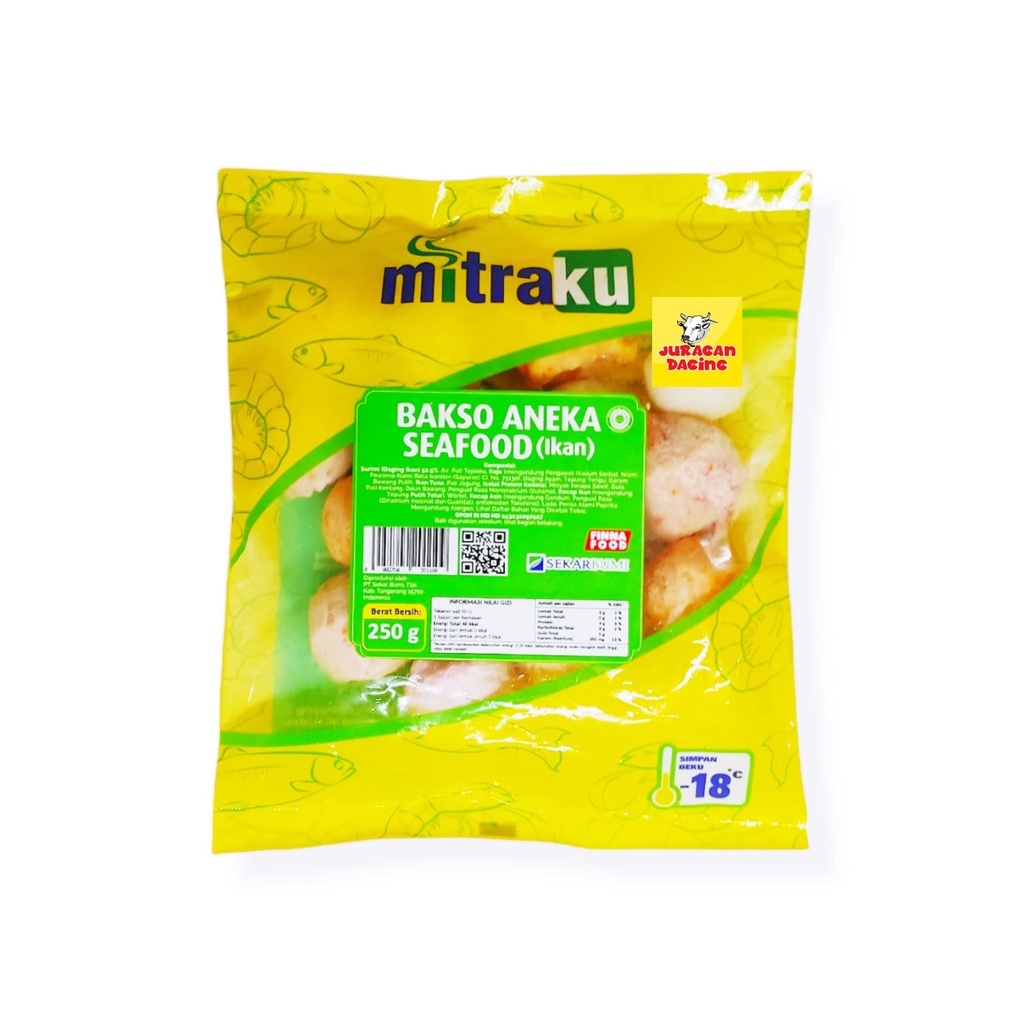 

Mitraku Bakso Aneka Seafood (Ikan) 250gr