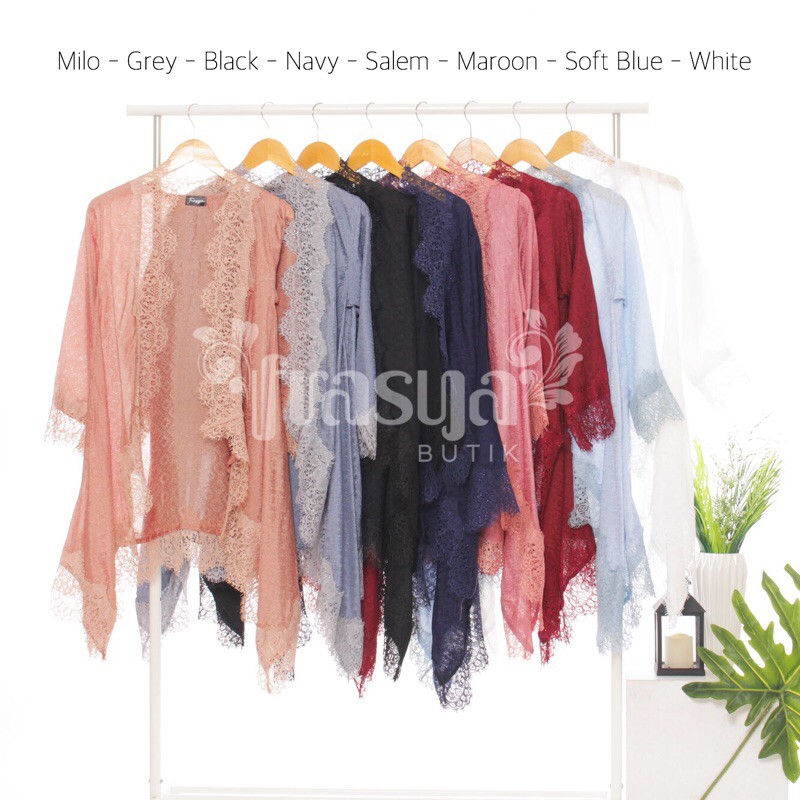 FRASYA BUTIK | Kebaya Batik Viscose Outer Lace Renda
