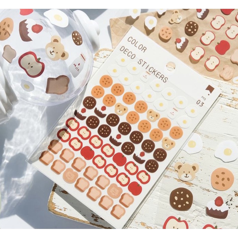 

[SCRIBBLE_ID] 3 Pcs New Color Sticker Deco Jurnal Stiker Diary Planner Scrapbook Dekorasi Lucu S0014