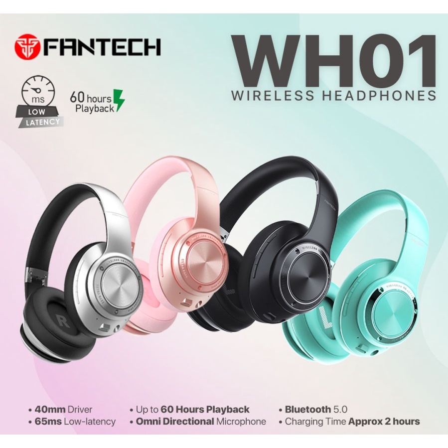 FANTECH WH01 WIRELESS HEADPHONE BLUETOOTH GAMING WH 01 HEADSET TYPE C