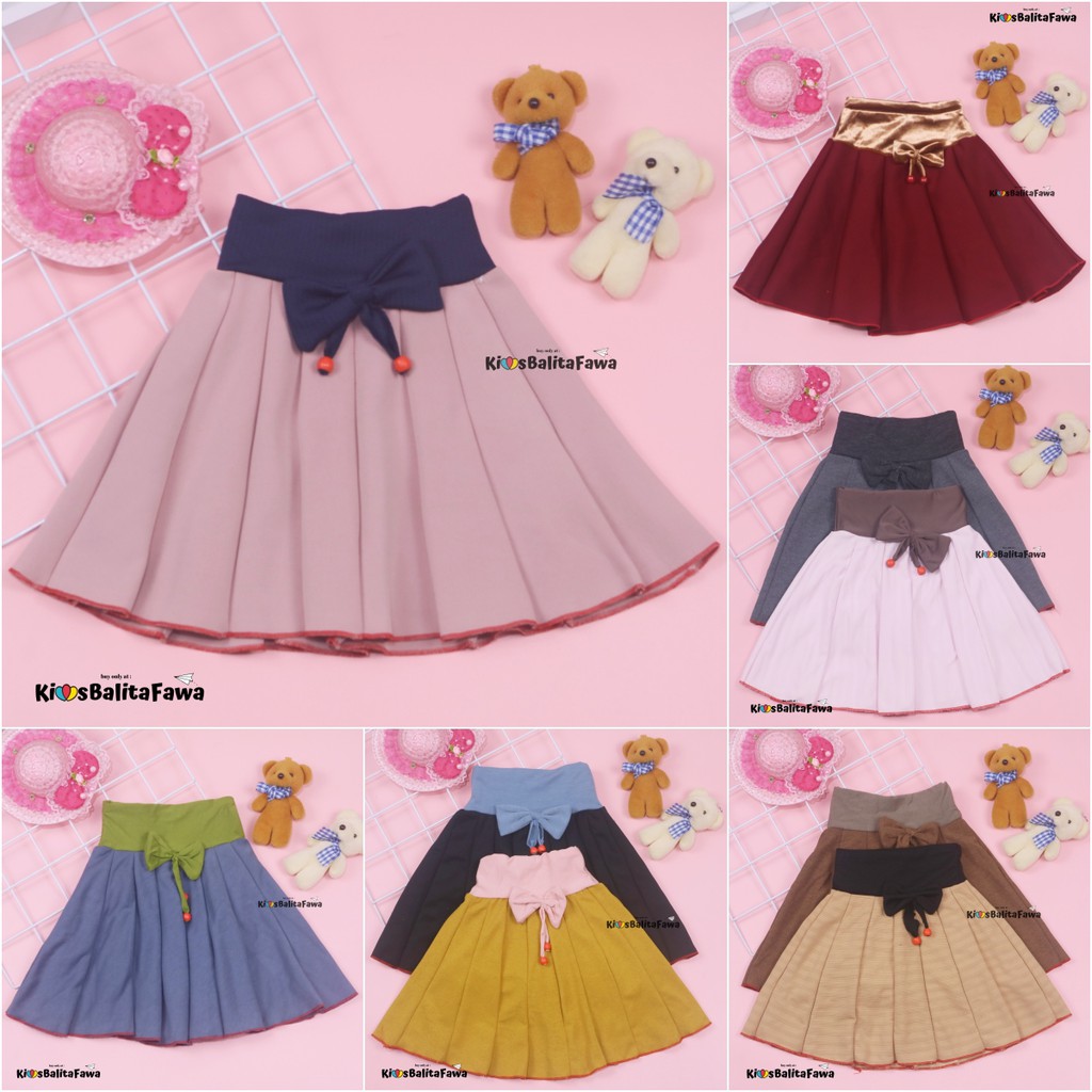 Rok Pita Bianca uk. 2-3 Tahun / Rok Bawahan Pendek Motif Anak Perempuan Cewek Murah Skirt Grosir