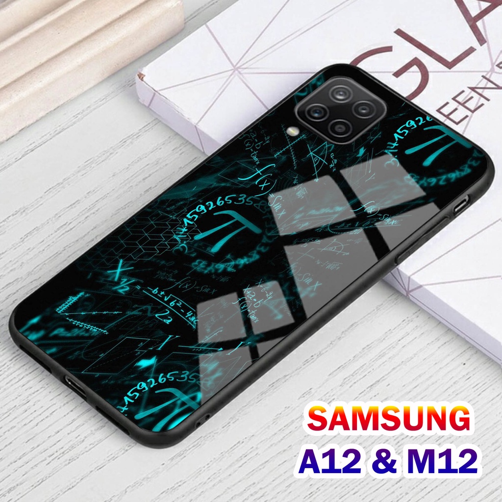Softcase Glass Kaca SAMSUNG A12 , M12 - Casing HP SAMSUNG A12 , M12 [ S18 ].