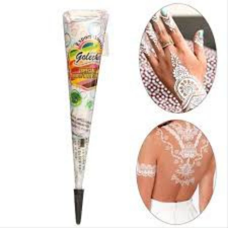 Medan Termurah beautiful Golecha white henna Hena putih cone