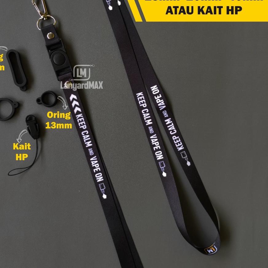 

Ready Stok Lanyard Keep Calm Vp On by LanyardMax 1,5cm produck terbaik