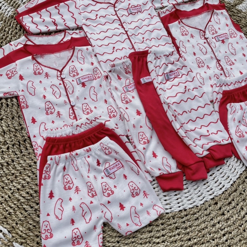 PROMO 7.7 18 Pcs Baju Bayi Celana Bayi Setelan Bayi Baju Bayi Newborn Baju Bayi Baru Lahir Atasan Bayi Baju Bayi Murah Baju Bayi Lucu Baju Bayi Seri Merah DNW BABY