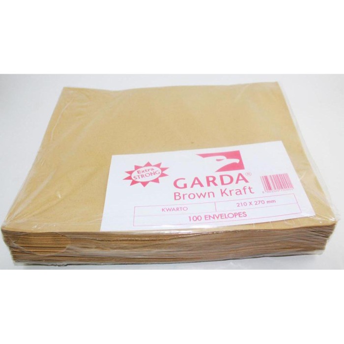 

Murah [ Pack ] Amplop Coklat Polos - Garda Kuarto A4 F4 Murah! Gilaa!!!