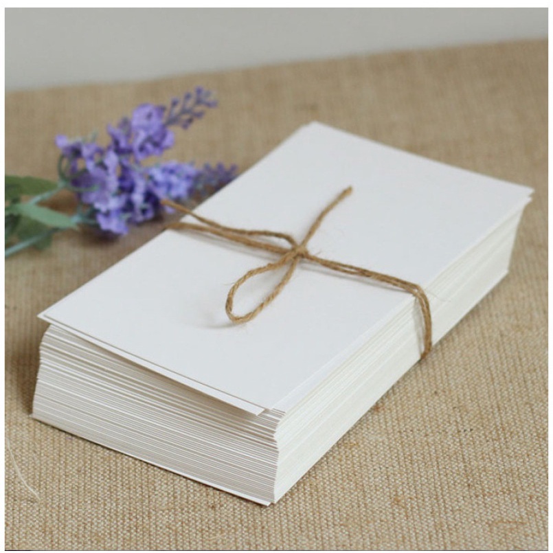 50pcs Diy Blank Greeting Cards Gift Postcard Holiday Party School Office Stationery Supplies