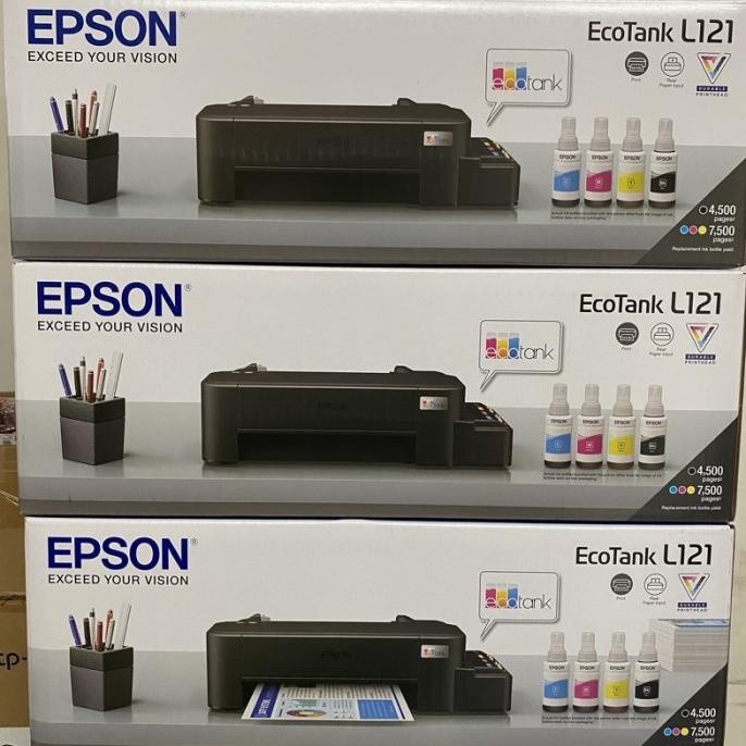 Printer Epson EcoTank L121 A4 New Original Ink Tank 664 Pengganti L120 - Compatible Ink