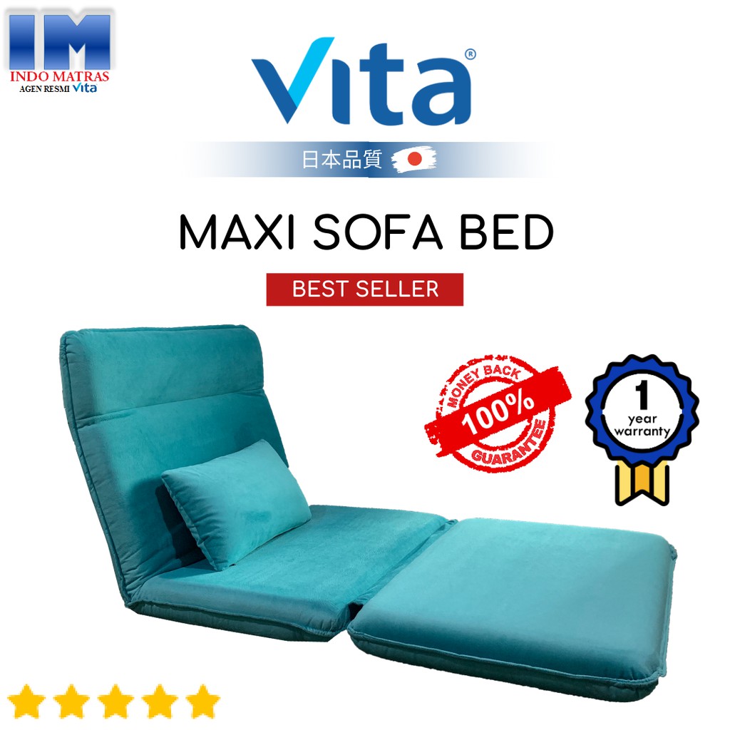 SOFA BED MAXI MURAH & EMPUK MEREK VITA PRODUK ASLI INOAC BONUS BANTAL