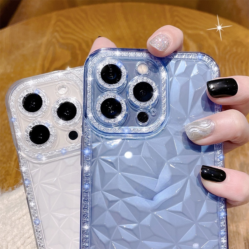 Case Glitter Kristal Berlian Transparan Untuk iPhone 14 Pro MAX 13 Pro MAX 11 12 Pro MAX IPX 7Plus 8Plus Xr XS MAX i8 7 SE2020