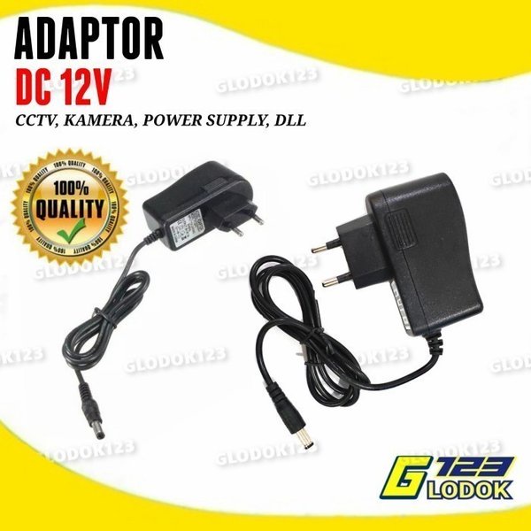 Adaptor Adapter DC 12V 1A 2A 3A 5A CCTV Hikvision Pompa Air LED Murni