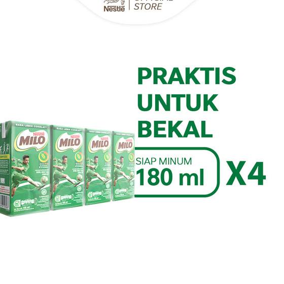 

Makin laris--MILO ACTIV-GO UHT Susu Coklat 180ml - 4 pcs