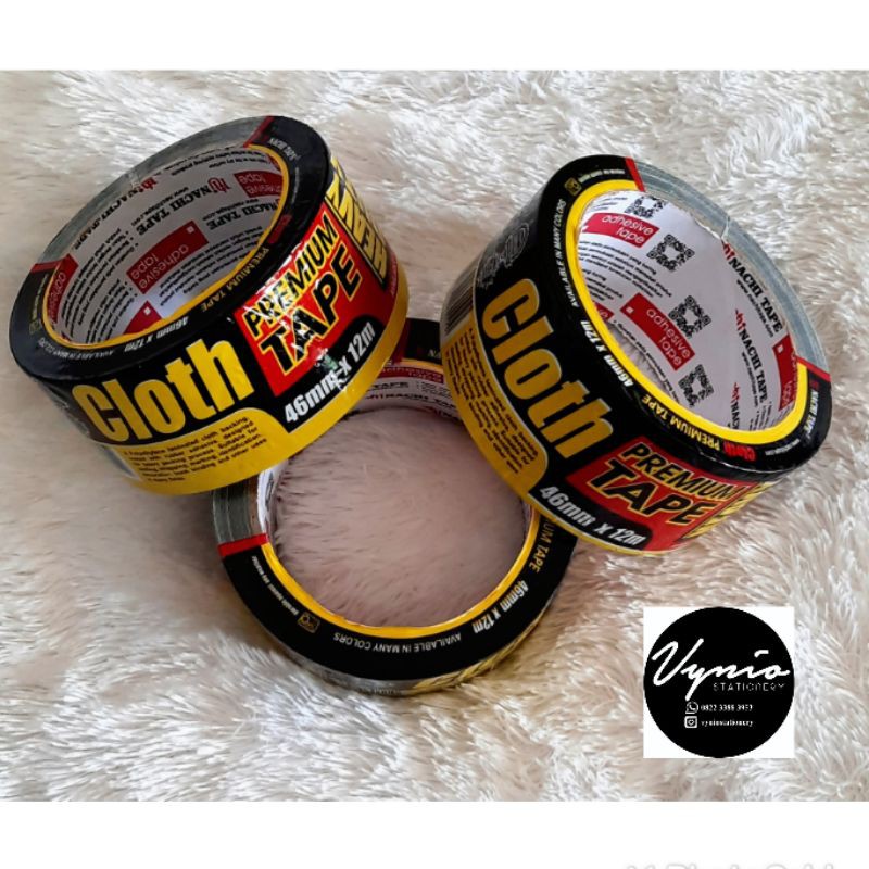 

Lakban Kain Hitam Isolasi Tape Nachi 2"x12 METER ( 46 MM X 12 M)
