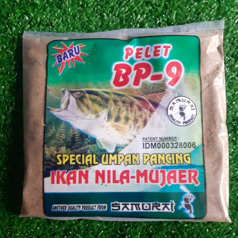 Pelet umpan pancing BP-9 special ikan nila-mujaer