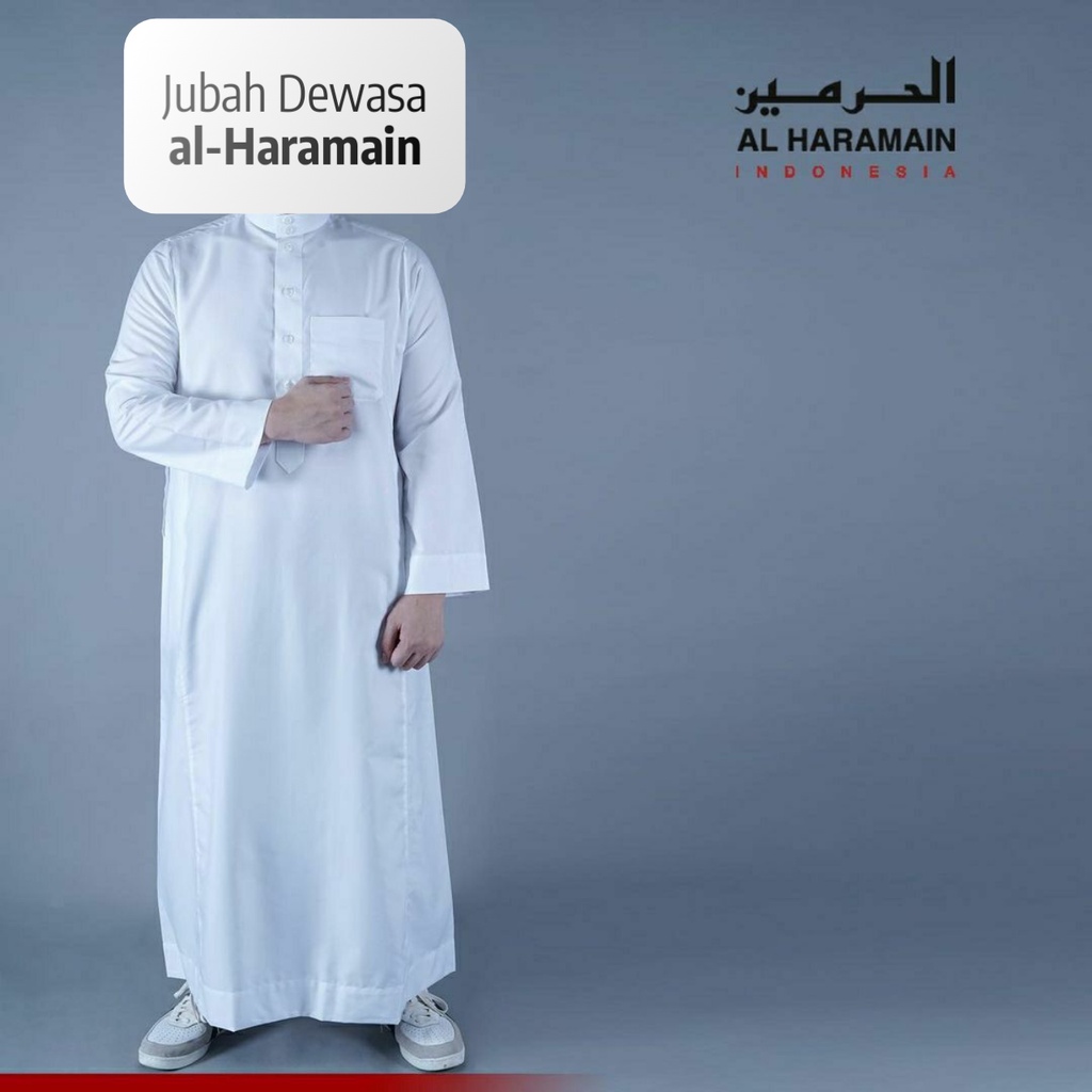 Jubah Al Haramain 100% Original/ GRATIS Peci Rajut dan Parfum