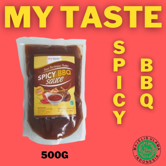 

Saus Saos Bumbu Marinasi Spicy BBQ Steak Barbeque My Taste 500g Murah Halal Distributor