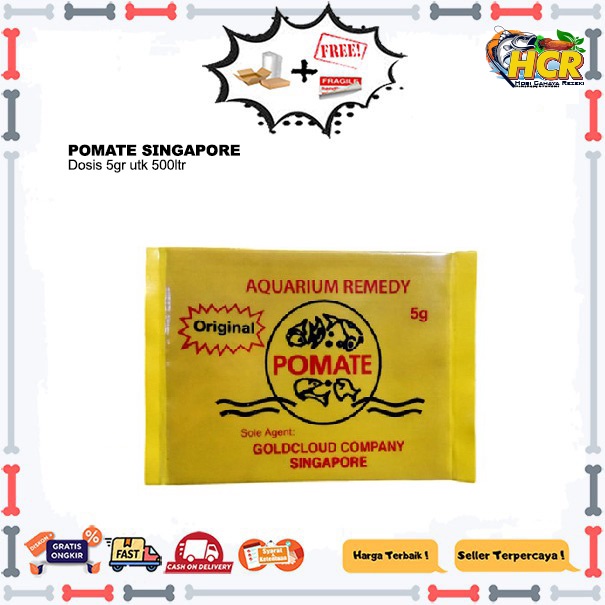 OBAT IKAN KOI POMATE SINGAPORE ASLI HOLOGRAM