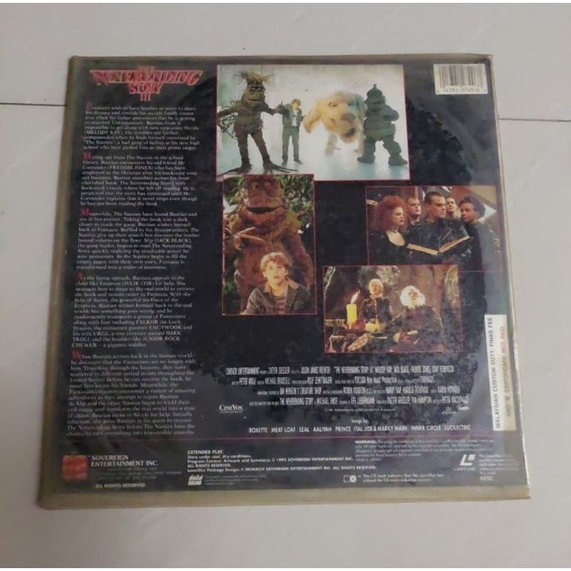 Kaset Laser disc The Never ending Story III