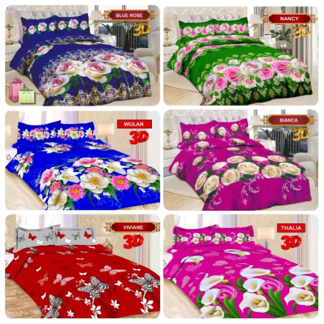 Bed Cover Set Uk 180x200 Bonita Aneka Motif / No 1