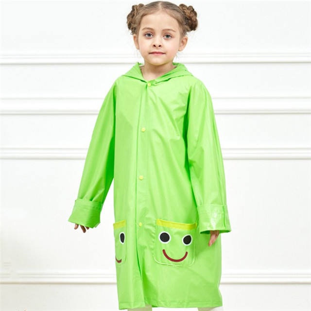 Jas Hujan Anak Karakter Cartoon Animal Children Waterproof Raincoat