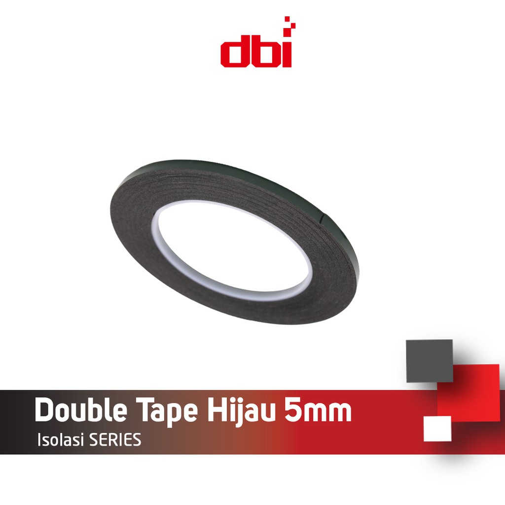 Isolasi Double Tape Foam Busa 5mm Hijau