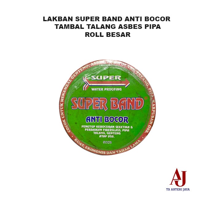 Lakban Super Band Anti Bocor Roll Besar Tambal Talang Asbes Pipa 10 M Lakban Serbaguna Utk Kebocoran