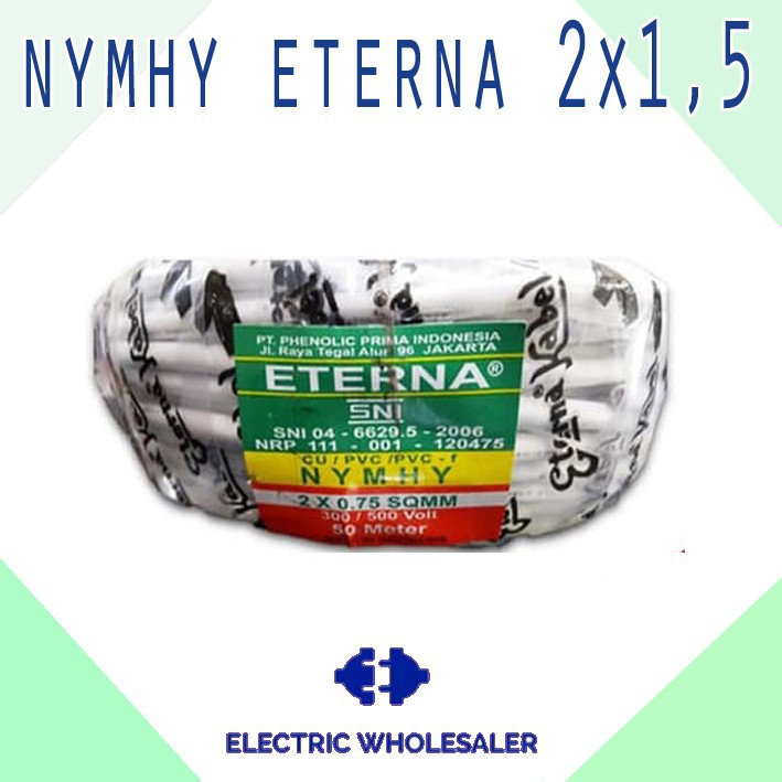 KABEL ETERNA NYMHY 2X1.5 PER METER