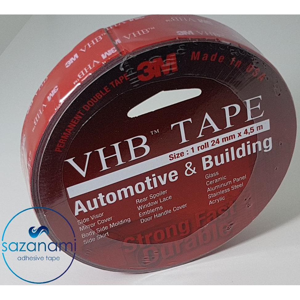 

TERMURAH Double Tape Busa 3M VHB 24MM x 4.5M foam tape