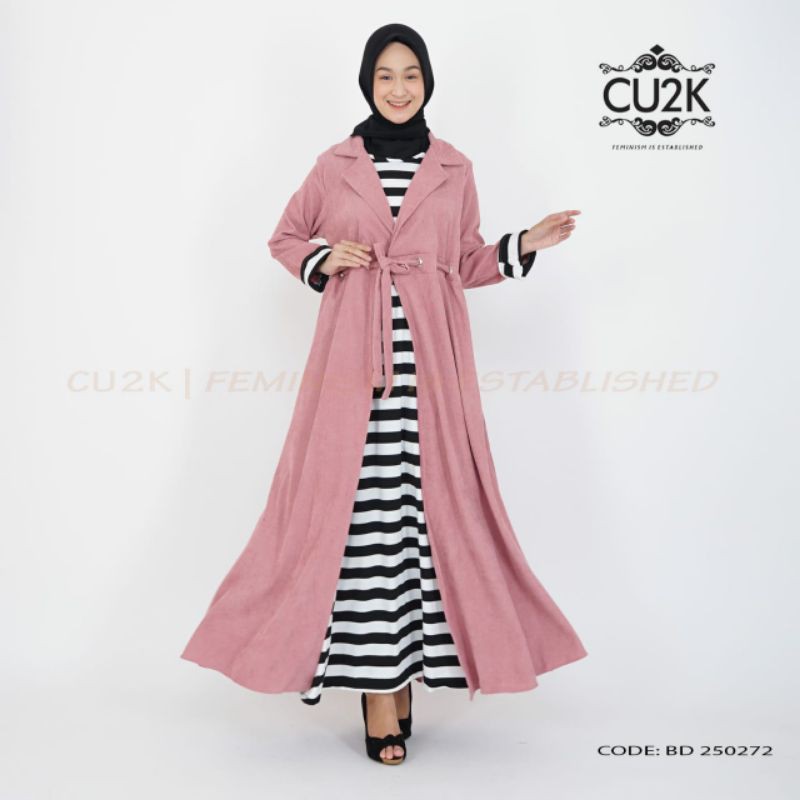 GAMIS JUBAH CODORAY BY CU2K ORI READY PINK